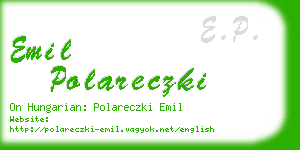 emil polareczki business card